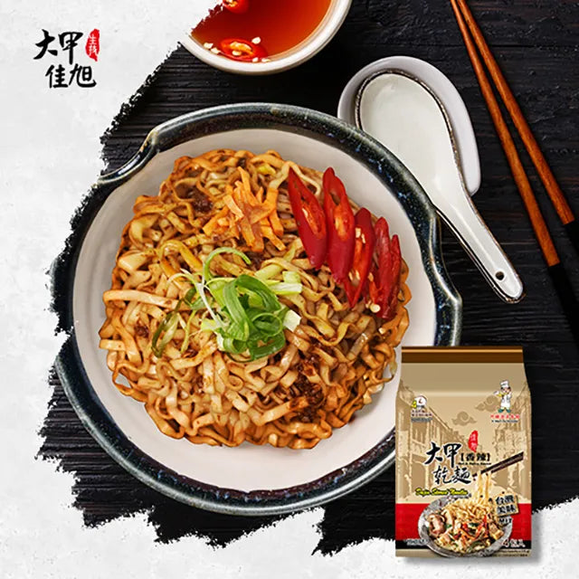 Dajia Stirred Noodles - Hot and Spicy (Pack of 4) 大甲乾麵 (香辣) 4包
