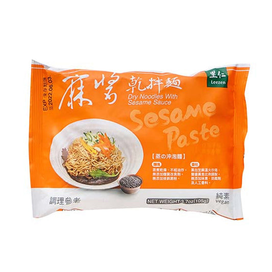 Leezen - Dry Noodles with Sesame Sauce (Pack of 4) 里仁麻醬乾拌麵4包